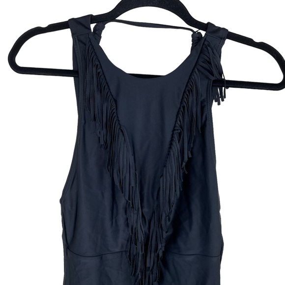 Cleobella Black Fringe One Piece Swimsuit - Picture 7 of 8